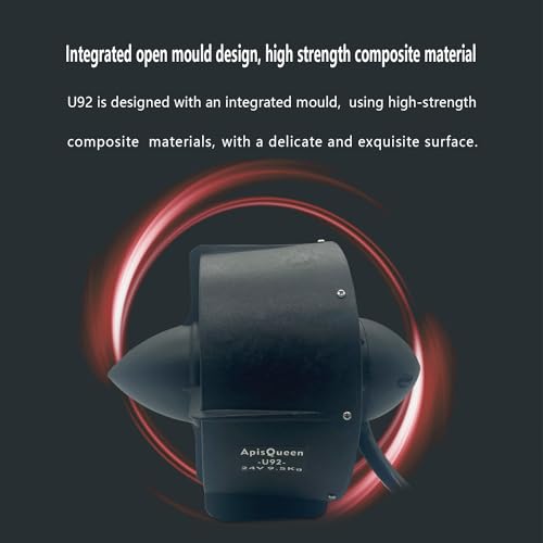 ApisQueen 24V 150KV U92 Underwater Thruster,with 100A Bi-Directional,11.8KG/26.1LBS Thrust Waterproof Brushless Motor,for ...