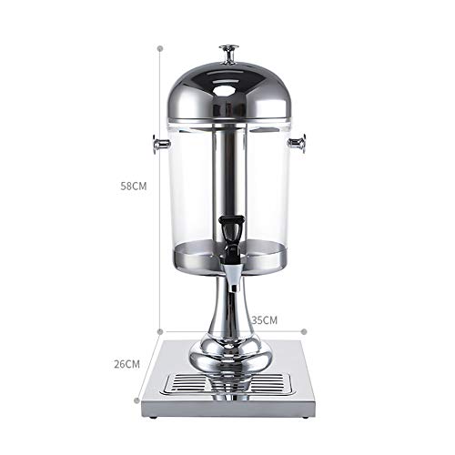 Juice Dispenser Beverage Dispenser, Clear Glass Drinks Dispenser Beer Water Juice Cold Beverages Cocktails Punch Water Chi...