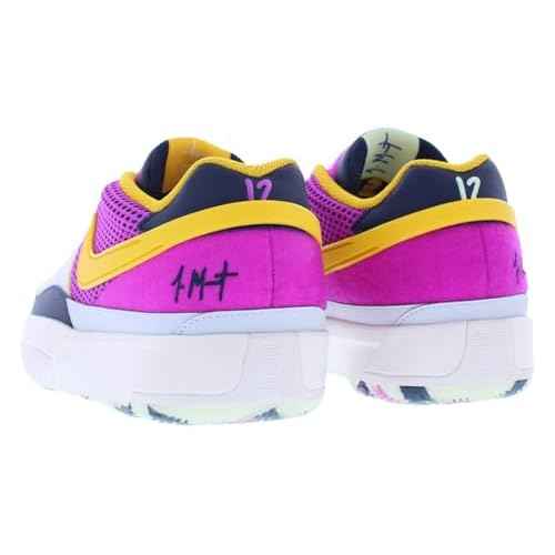 Ja 1 SE Camp Ja Big Kids' Basketball Shoes (FN4977-400, Obsidian/University Gold/Vapor Green/Hyper Violet) Size 6