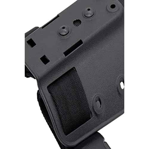 SAFARILAND 6004-10 Single Strap Leg Shroud Small Tactical Plate with Harness,Black Stx Tactical Finish