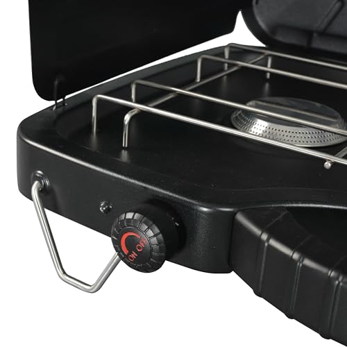 HaiYus Burner Propane Gas Camping Stove, GCT2208W, Black, kaokao1
