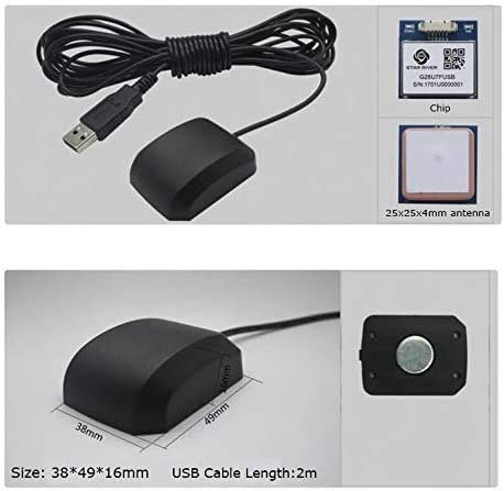 VK-162 USB GPS Dongle - Remote Mount USB - External GPS Navigation Dongle - Supports Stratux, Raspberry Pi, Google Earth, ...