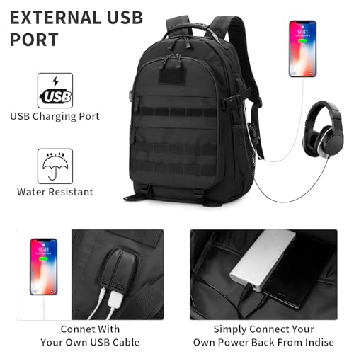 HUNTVP Military Tactical Backpack 40L Large Army 3 Day Assault Pack Molle Bag Backpacks WR Hunting Rucksack Assault Pack