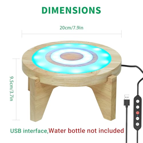 LED Drink Dispenser Stand, Beverage Dispenser Holder with16 Lighting Effects for Home, Parties, and Catering Events, Holde...