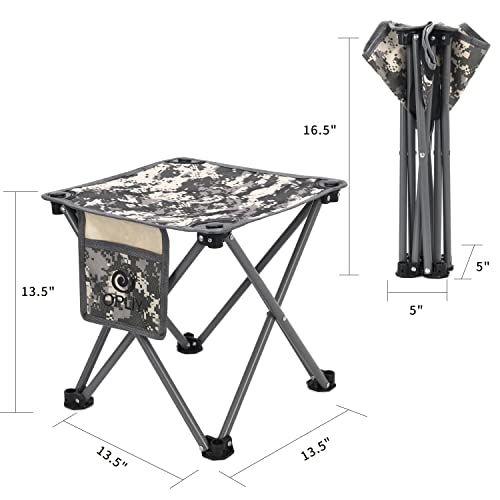 Opliy Camping Stool 2 Pack,13.5 Inch Portable Folding Stool for Outdoor Gardening and Beach Hiking Fishing,Foot Stool with...