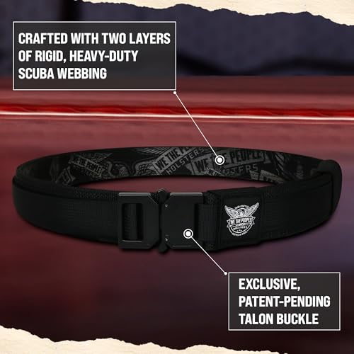 We The People Holsters - Tactical Gun Belt with Talon Buckle - Tactical Gun Belt for Concealed Carry