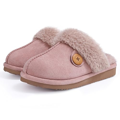 Litfun Women's Fuzzy Memory Foam Slippers Fluffy Winter House Shoes Indoor and Outdoor