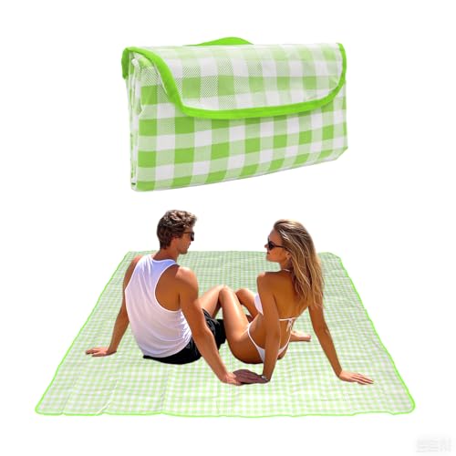 Outdoor Picnic Blanket,Extra Large Picnic Blanket Beach Blankets, Picnic Mat Waterproof Sand Proof Foldable Portable for O...