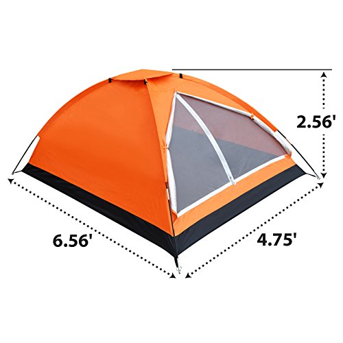 BenefitUSA 2-3 Person Portable Backpacking Tent for Family Camping Hiking Traveling