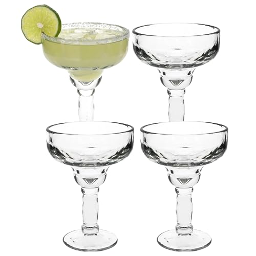 SHMIR Margarita Glasses 13.5 oz Clear Glassware for Cocktail Mixed Drinks Dessert Home Kitchen Bar Party Cups Favor Table ...