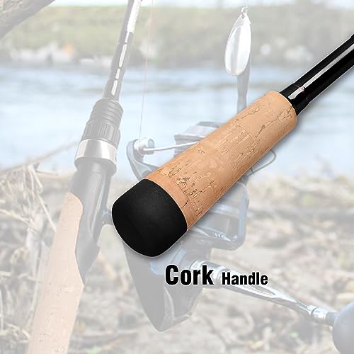 Fiblink 4 Pieces Travel Spinning Rod Medium Carbon Spinning Fishing Rod Portable Fishing Rod