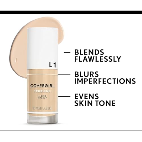 COVERGIRL Trublend Liquid Makeup Natural Ivory L3 1 Fl Oz, 1.000-Fluid Ounce