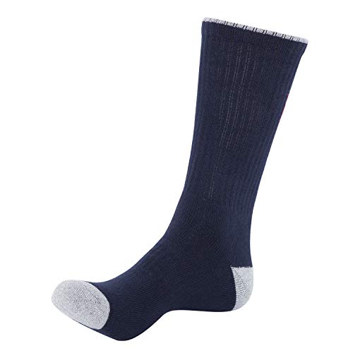 KONY Men's 5 Pairs Thick Cushion Hiking Walking Socks, Wicking Outdoor Sports Crew Socks