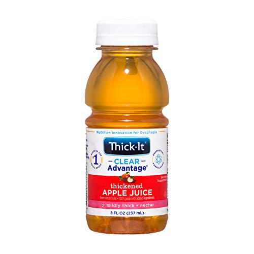 Thick-It Clear Advantage Mildy Thick Apple Juice, Nectar Consistency, Ready-to-Drink, Digestible Swallowing Aid, Hydration...