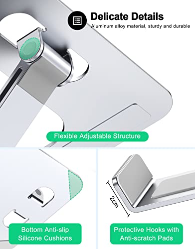 RIWUCT Foldable Laptop Stand, Height Adjustable Ergonomic Computer Stand for Desk, Aluminum Portable Laptop Lecterns Riser...