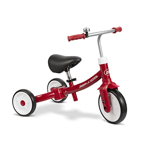 Toddler Bike, Kids Bike, Tricycle Toddler Toys for Ages 2-4, Baby Toy, Radio Flyer Triple Play Trike, for Ages 1-3 Years, Red