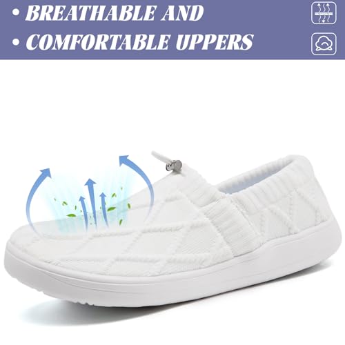 YOSFDC Wide Barefoot Shoes Women Minimalist Wide Toe Box Comfortable Walking Tennis Shoes Beach Outdoor Running Sneakers w...