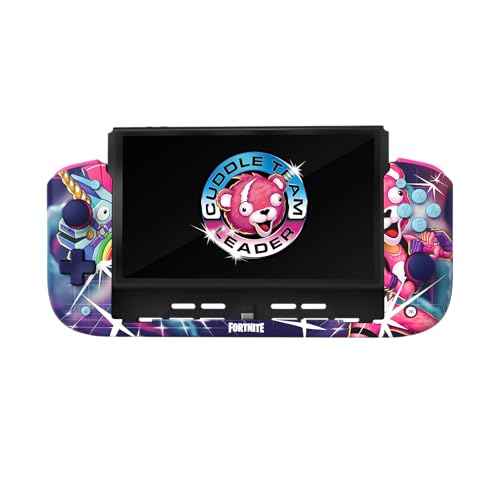 CRKD Nitro Deck - Professional Handheld Deck with Zero Stick Drift for Nintendo Switch and Switch OLED (Fortnite Cuddle Team Leader Ed)