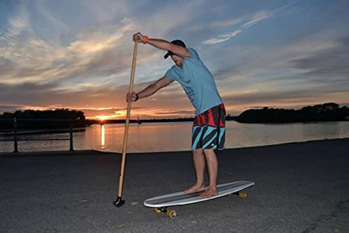 Kahuna Creations Bamboo Stick for Longboard Skateboard Brake and Turn Easier Stand Up Paddle Board (SUP) Crosstrain, Skate...
