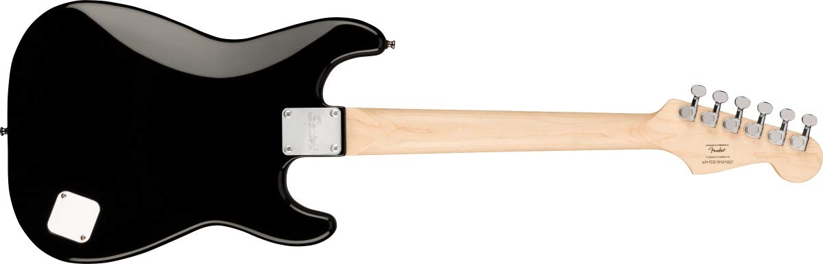 Squier Mini Stratocaster Electric Guitar, With 2-Year Warranty, Black, Laurel Fingerboard, Left-Handed