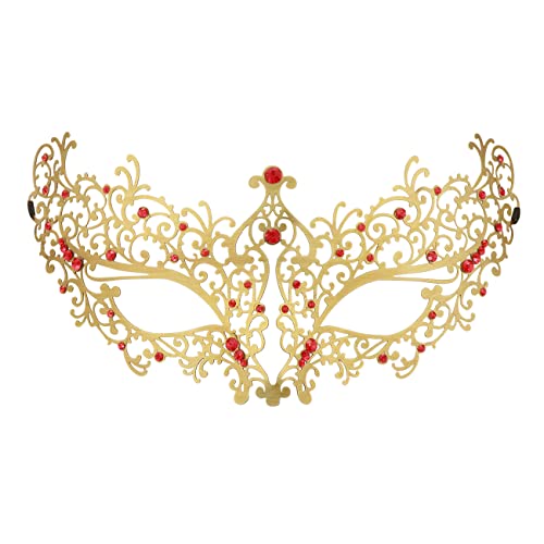 Coddsmz Laser Cut Metal Women's Masquerade Mask Venetian Party Mardi Gras Halloween Mask