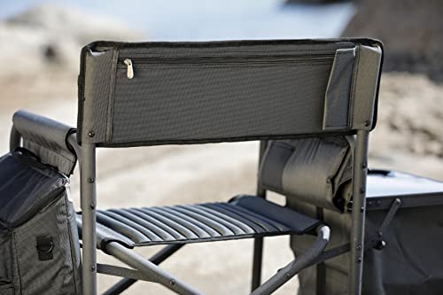 PICNIC TIME Fusion Camping Chair with Side Table and Soft Cooler, Outdoor Foldable Padded Camping Chairs with Cup Holder f...