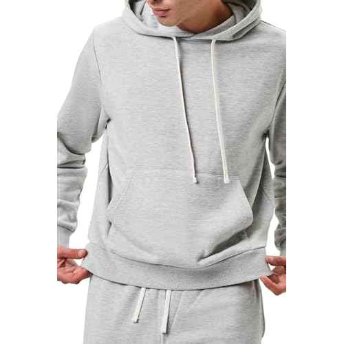 Forever 21 Men's Basic Heathered Drawstring Hoodie