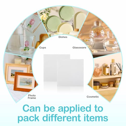320 pcs Moving Packaging Supplies, 260 Cushioning Foam Pouches and Sheets, 4 Sizes (16x12", 12x12", 12x7.8", 7.8x7.8") wit...