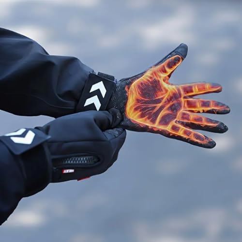 Winter Gloves for Men & Women - Upgraded Touch Screen Cold Weather Thermal Warm Knit Glove for Running, Driving, Hiking