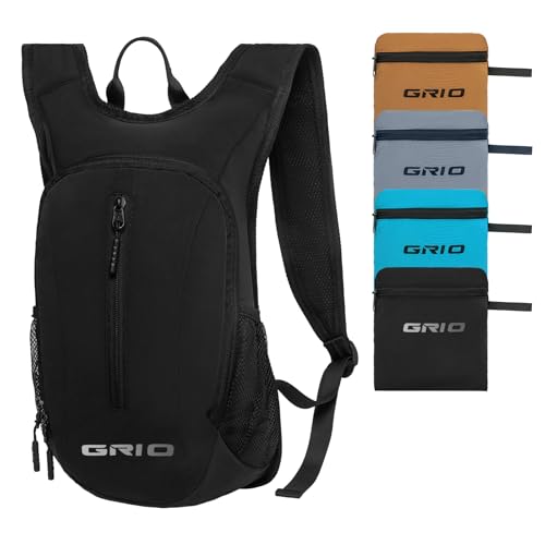 GRIO Ultralight Hiking Daypack 15L - Water-Resistant Foldable Backpack for Men & Women, Compact Packable Backpack for Outd...