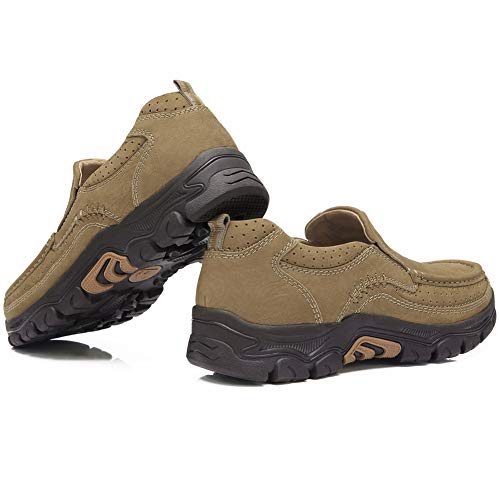 CAMEL CROWN Mens Loafers Slip On Loafer Leather Casual Walking Shoes Comfortable for Work Office Dress Outdoor