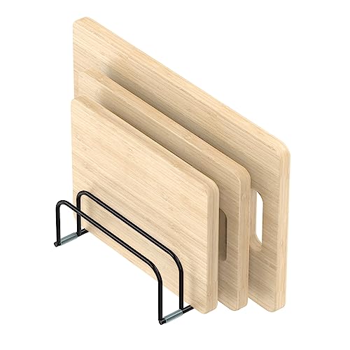 KORRTFID Cutting Board Storage Rack, Compact Cutting Board Organizer, Chopping Board Storage Stand Rack, Bakeware & Cookie...