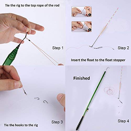 Goture//Telescopic Tenkara Fishing Rod Kit//Ultralight Travel Fishing Rod,Portable Collapsible Bass Crappie Rod, Carbon Fi...