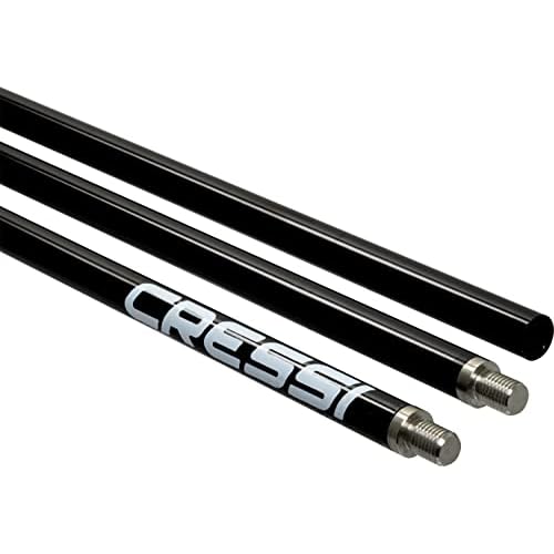 Cressi Aluminium Pole Spear, Black, 3 pcs, 6.5 ft