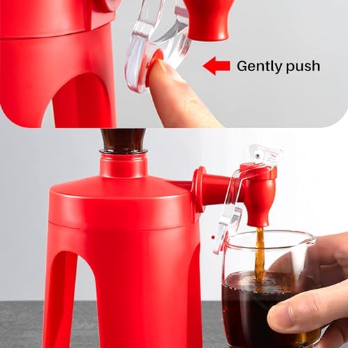 LONGLUAN 2 Liter Soda Dispenser, Soda Pop Dispenser, Soda Dispenser, Soda Bottle Dispenser, Soda Drink Dispenser Bottle Up...
