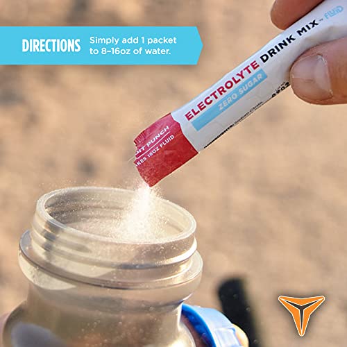 Fluid Tactical - 25 Count Zero Sugar Electrolyte Powder | Grape | Travel Ready Drink Mix | Extreme Re-Hydration
