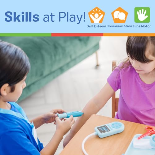 Melissa & Doug Get Well Doctor Kit, 25-Piece Toddler Doctor Play Set, Realistic Pretend Play Toys & Accessories, Preschool...