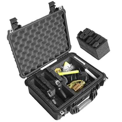 Case Club 2 Pistol & 18 Magazine Case with Accessory Pocket. Pre-Cut, Heavy Duty, Waterproof with Silica Gel for Gun Rust Prevention (Upgraded Gen-2)