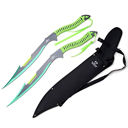 Snake Eye Tactical Dual Twin Ninja Sword with Dual Shoulder Sheath Each Blade