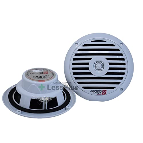Cerwin Vega XM65W 6.5" 120W 2-Way Coaxial Speakers Marine Grade White (Pair)