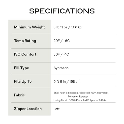 NEMO Equipment Forte Endless Promise Synthetic Sleeping Bag