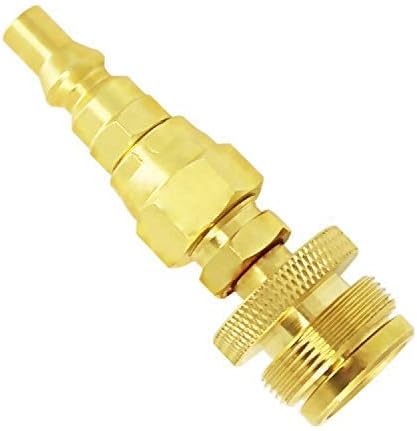 MENSI 1lb Propane Disposal Adapter Fitting with 1/4" Quick Connect Disconnect Adaptor for One Pound Portable Camper Grill ...