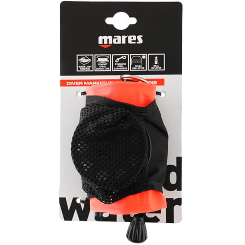 Mares Diver Marker Buoy - All in One | 180cm Height Highly Visible Scuba Diving Surface Marker Buoy (DSMB)