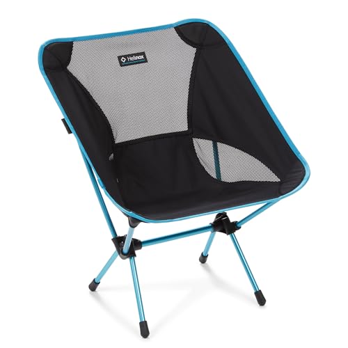 Helinox Chair One Original Lightweight Compact Collapsible Camping Chair Black/Blue, 2.1lbs Outdoor Chairs, Camping Chairs...