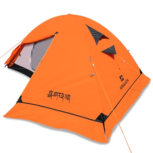 Himalaya 2/3 Person 4 Season Tent - Winter Tent, Waterproof, Windproof, Lightweight, Portable, PU5000 for Camping, Hiking,...