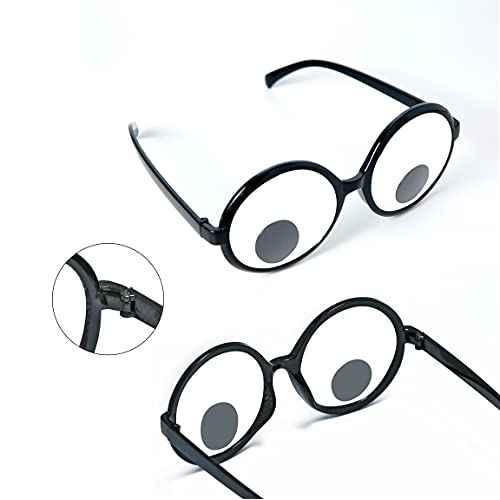 Googly Eyes Glasses Funny Shaking Costume Eye Glasses Novelty Shades Giant Googly Glasses for Adults Kids