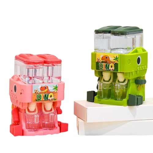 RMISODO Mini Water Dispenser for Kids Adorable Dinosaur Water Machine, Double Water Outlet Drinking Water Fountains Toys f...