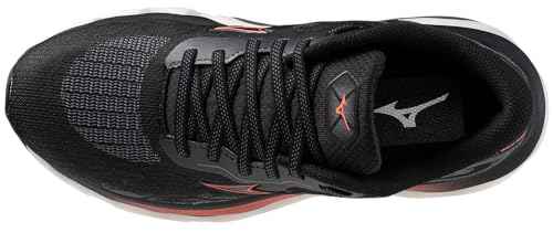Mizuno Women's Wave Horizon 7 Running Shoe | Support Running Shoe | Black/Dubarry | US 6