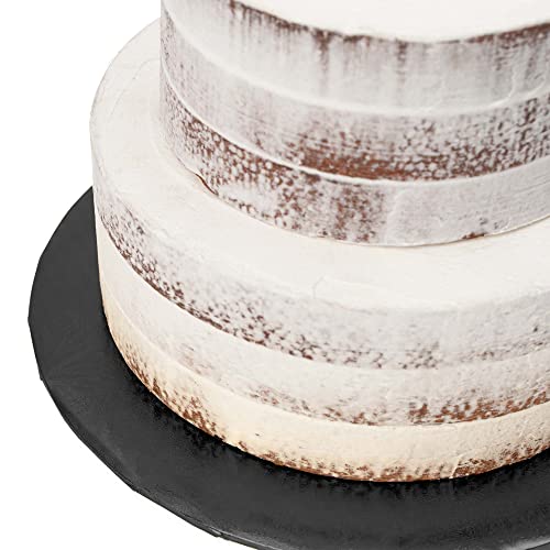 Dulcet Delights Round Cake Board | Decorative Cake Board for Cakes, Desserts, Pizza & More | Food Safe | Grease Proof | Re...