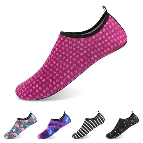 Barefoot Water Shoes for Women Men Non-Slip Yoga Socks Travel Slippers Summer House Shoes for Indoor Outdoor Beach Swim Surf